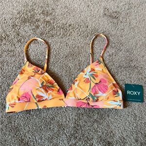 Roxy Tropical Orange Bikini Top
